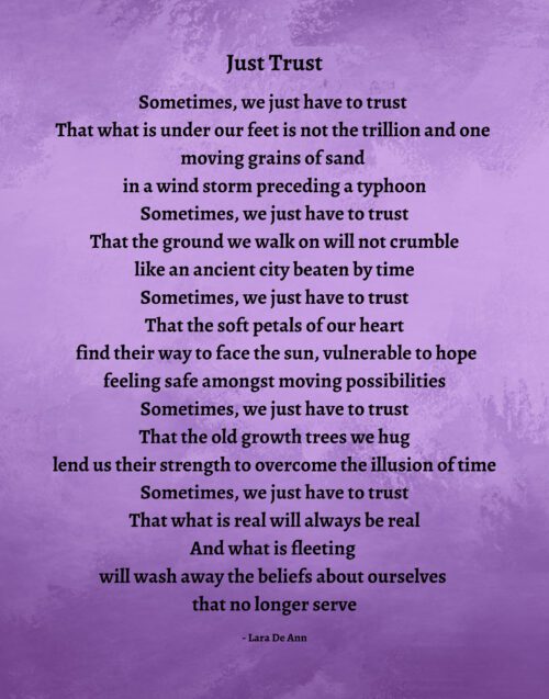 Just Trust - purple