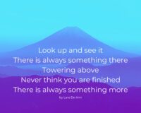 Look Up - Tanka - colorful