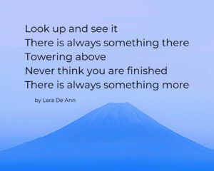 Look Up - Tanka - blue