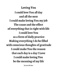Loving You - B&W