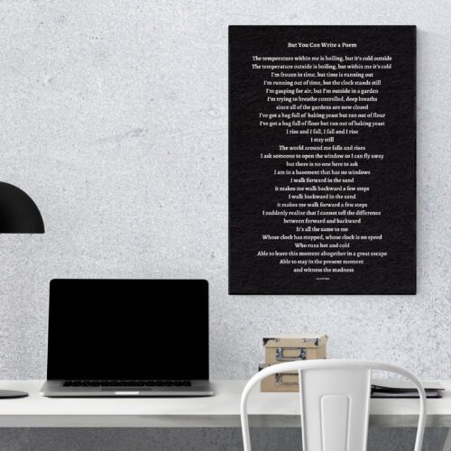 But You Can Write a Poem - black texture - Image 2