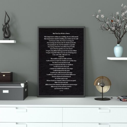But You Can Write a Poem - black texture - Image 3
