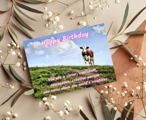 Cow Birthday Card - Image 5