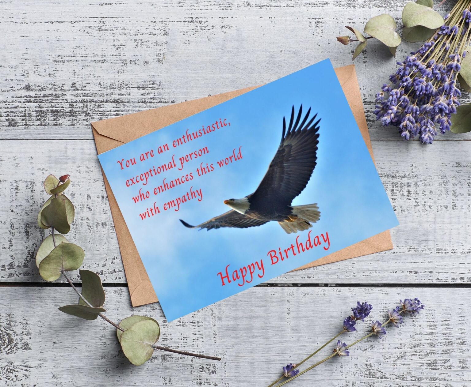 Eagle Birthday Card - Lara De Ann