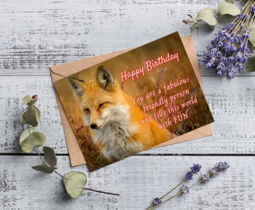 Fox Birthday Card - Image 7