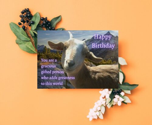 Goat Birthday Card - Image 4