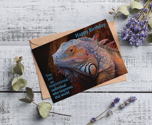 Iguana Birthday Card - Image 7