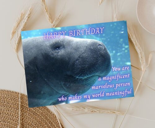 Manatee Birthday Card - Image 4
