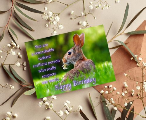 Rabbit Birthday Card - Image 5
