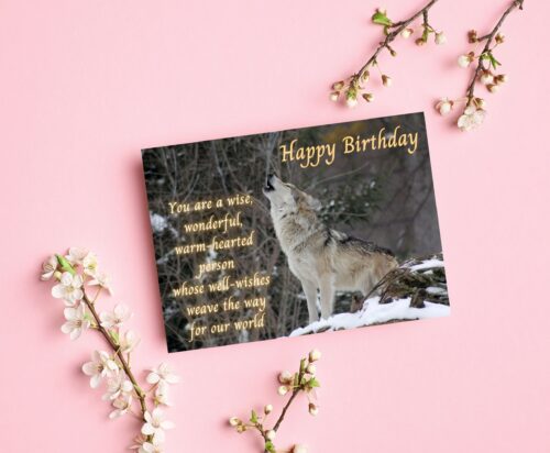 Wolf Birthday Card - Image 5