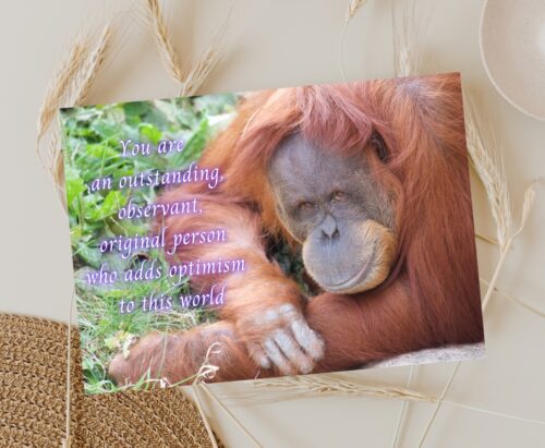 Orangutan Celebrating You Card - Image 3