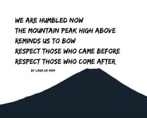 Respect - Tanka - b&w