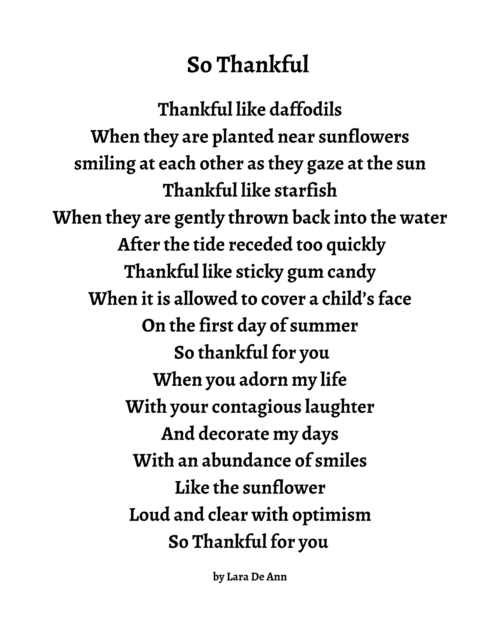 So Thankful - B&W