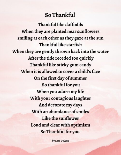 So Thankful - muted mountain
