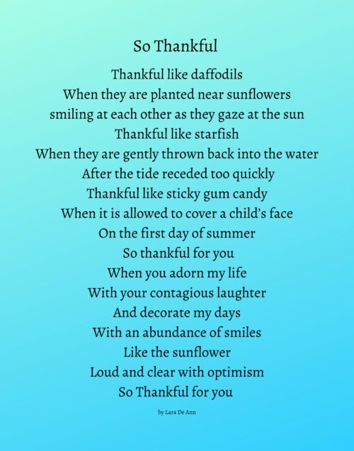 So Thankful - turquoise