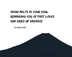 Sun Dries Up Sadness - Haiku - B&W