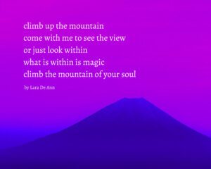 Climb Up (tanka) - purple