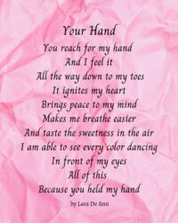 Your Hand - pink