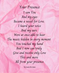 Your Presence - pink