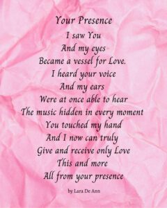 Your Presence - pink