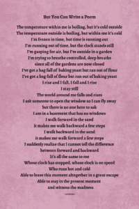 But You Can Write a Poem - mauve texture