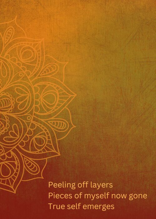 Haiku Card - Emerge - Orange