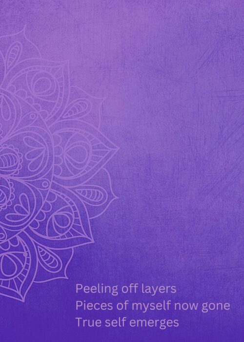 Haiku Card - Emerge - Purple