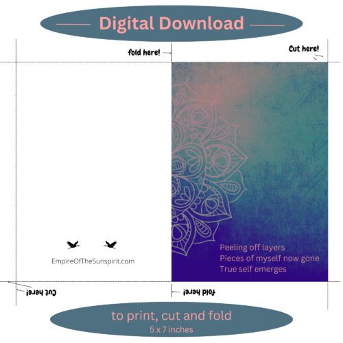 Haiku Card - Emerge - layers - Image 2