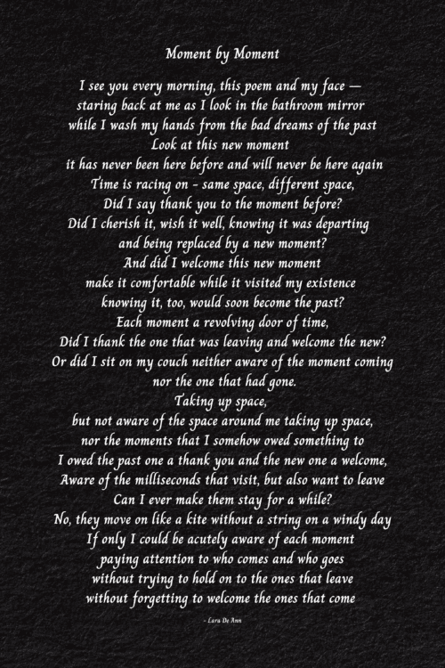 Moment by Moment - black