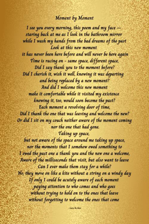Moment by Moment - gold