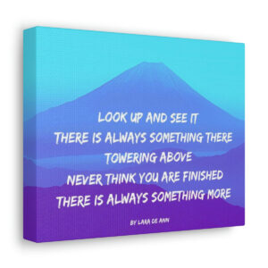 Look Up - tanka - canvas - in color