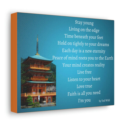 Live Free - pagoda - canvas - green - Image 5