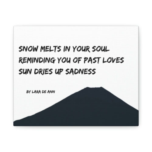 Sun Dries up Sadness - canvas - b & w - Image 4