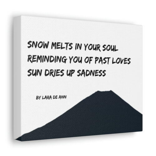 Sun Dries up Sadness - canvas - b & w - Image 5