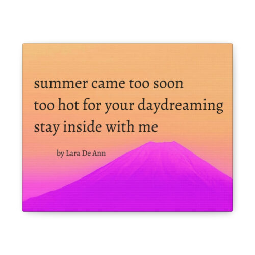 Summer - haiku - canvas - black letters - Image 10