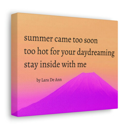 Summer - haiku - canvas - black letters - Image 11