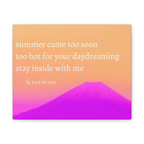 Summer - haiku - canvas - white letters - Image 12