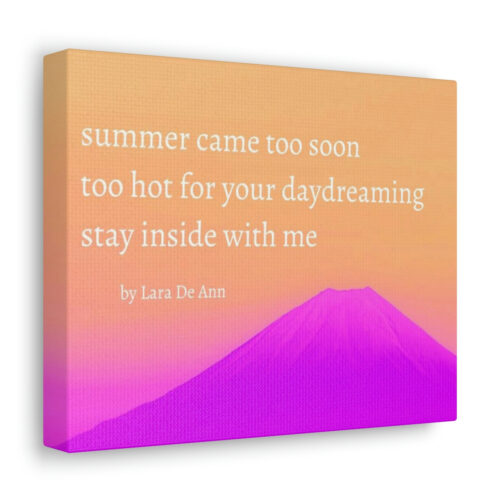 Summer - haiku - canvas - white letters - Image 13