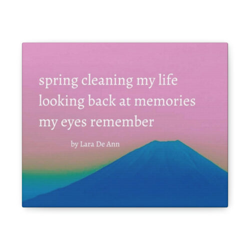 Spring - haiku - canvas - white letters - Image 10