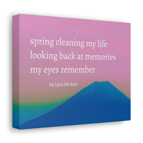 Spring - haiku - canvas - white letters - Image 11