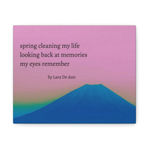 Spring - haiku - canvas - black letters - Image 10