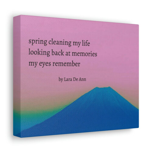 Spring - haiku - canvas - black letters - Image 11