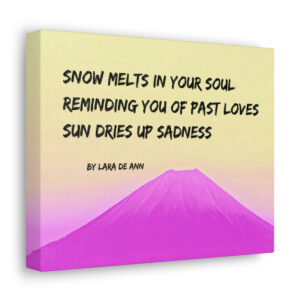 Sun Dries up Sadness - canvas - in color