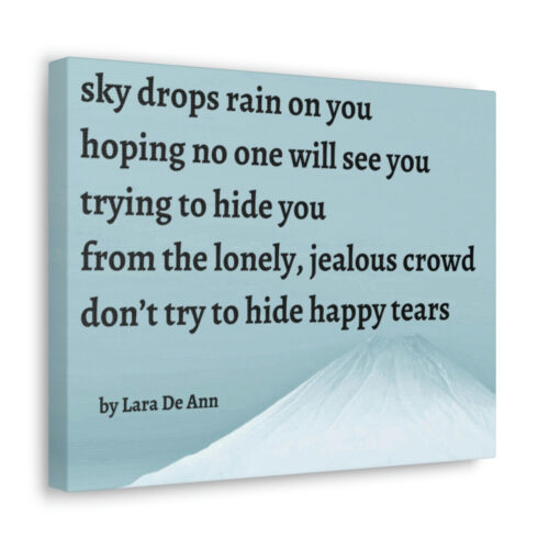 Happy Tears - canvas - snow - Image 6