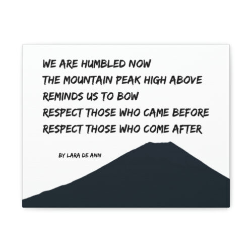 Respect - tanka - canvas - b & w - Image 5