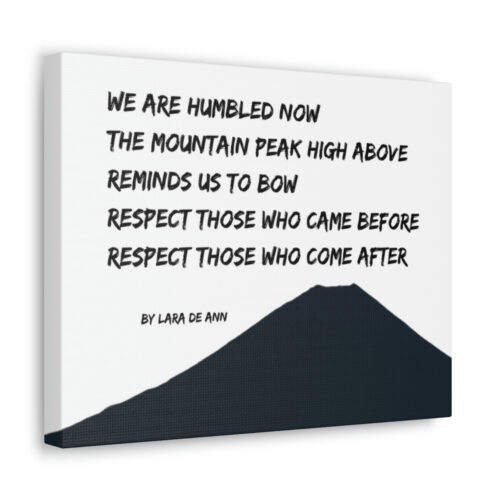 Respect - tanka - canvas - b & w - Image 6