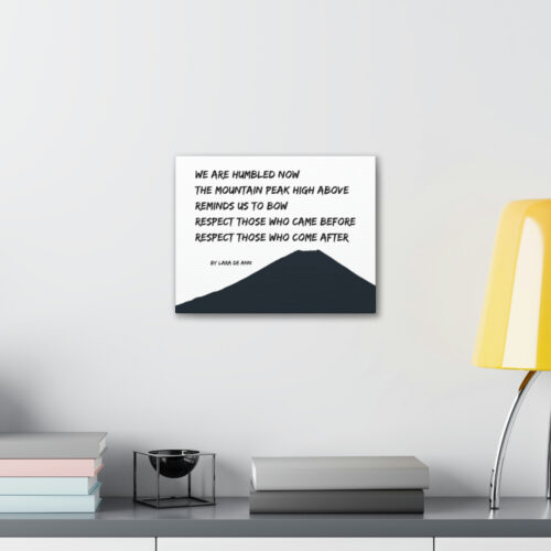 Respect - tanka - canvas - b & w - Image 7