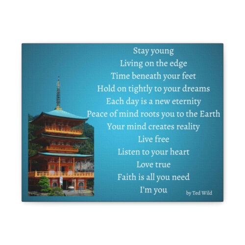 Live Free - pagoda - canvas - green - Image 6