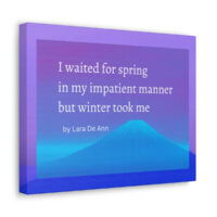 Winter - canvas - overlay - white letters