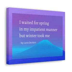 Winter - canvas - overlay - white letters